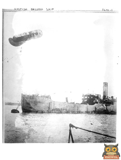 Historic British Balloon ship Print, Vintage Art