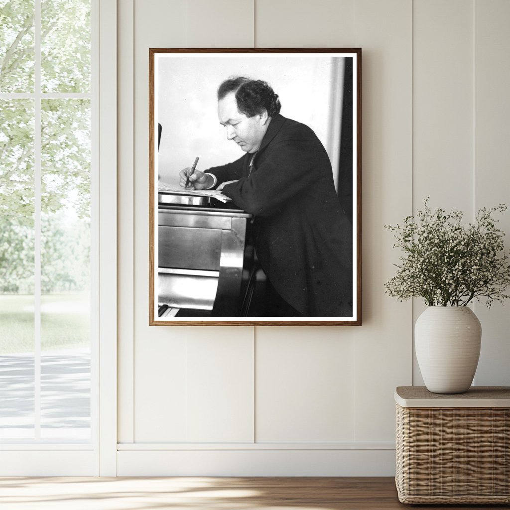 Historic L. Godowsky Print, Vintage Art