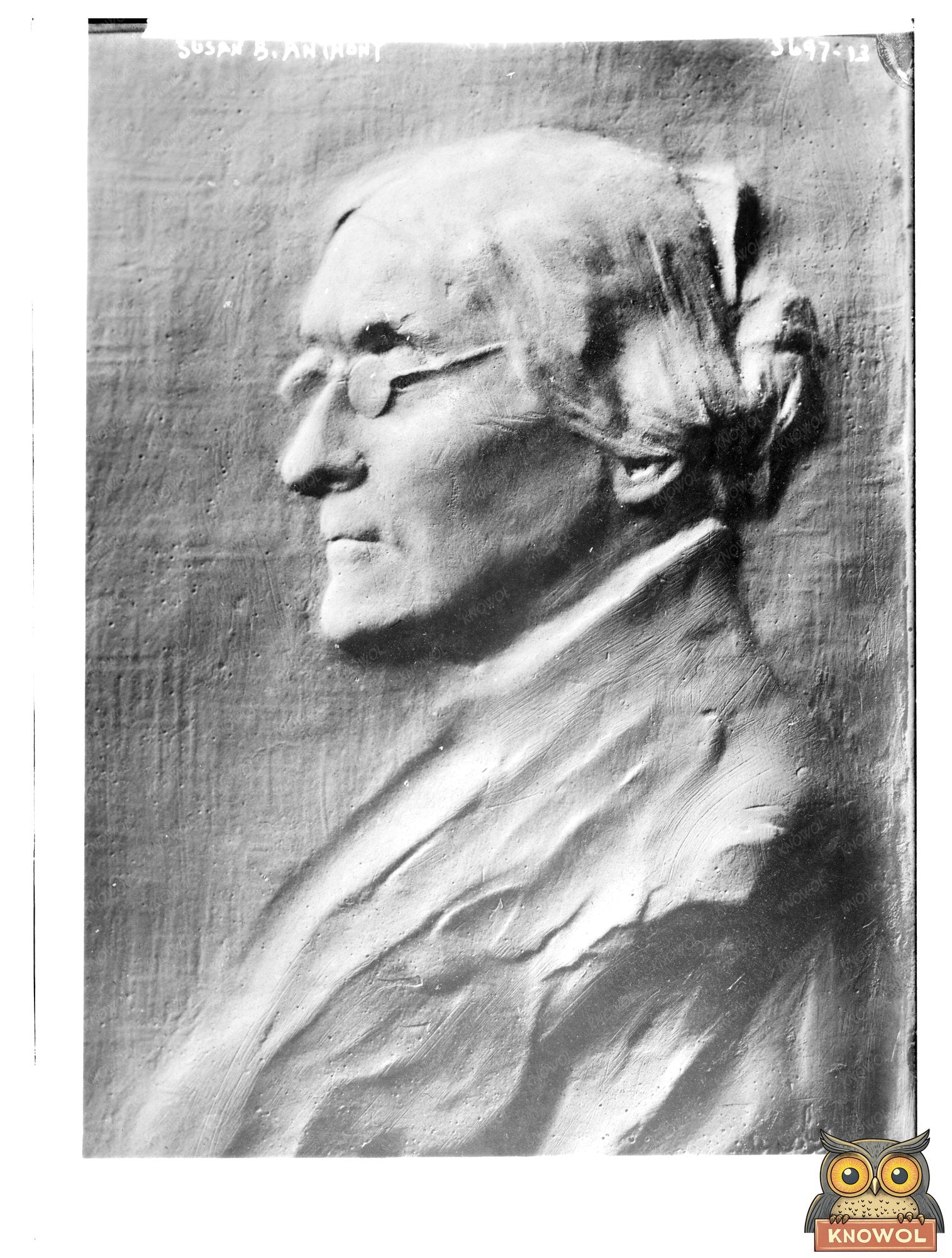 Historic Susan B. Anthony Print, Vintage Art