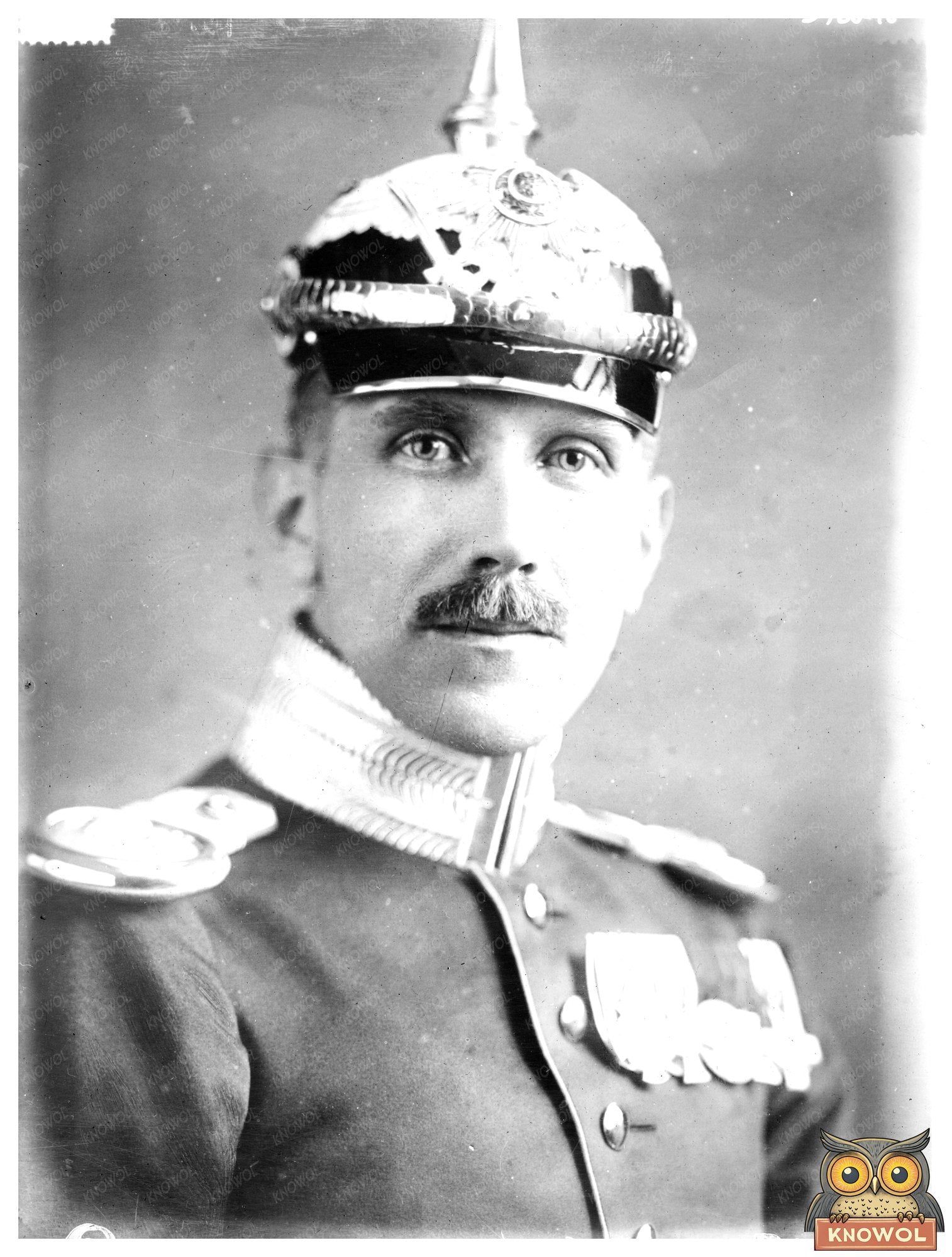 Historic Capt. F. Von Papen Print, Vintage Art