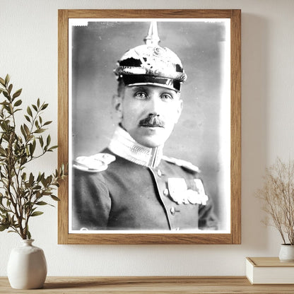 Historic Capt. F. Von Papen Print, Vintage Art