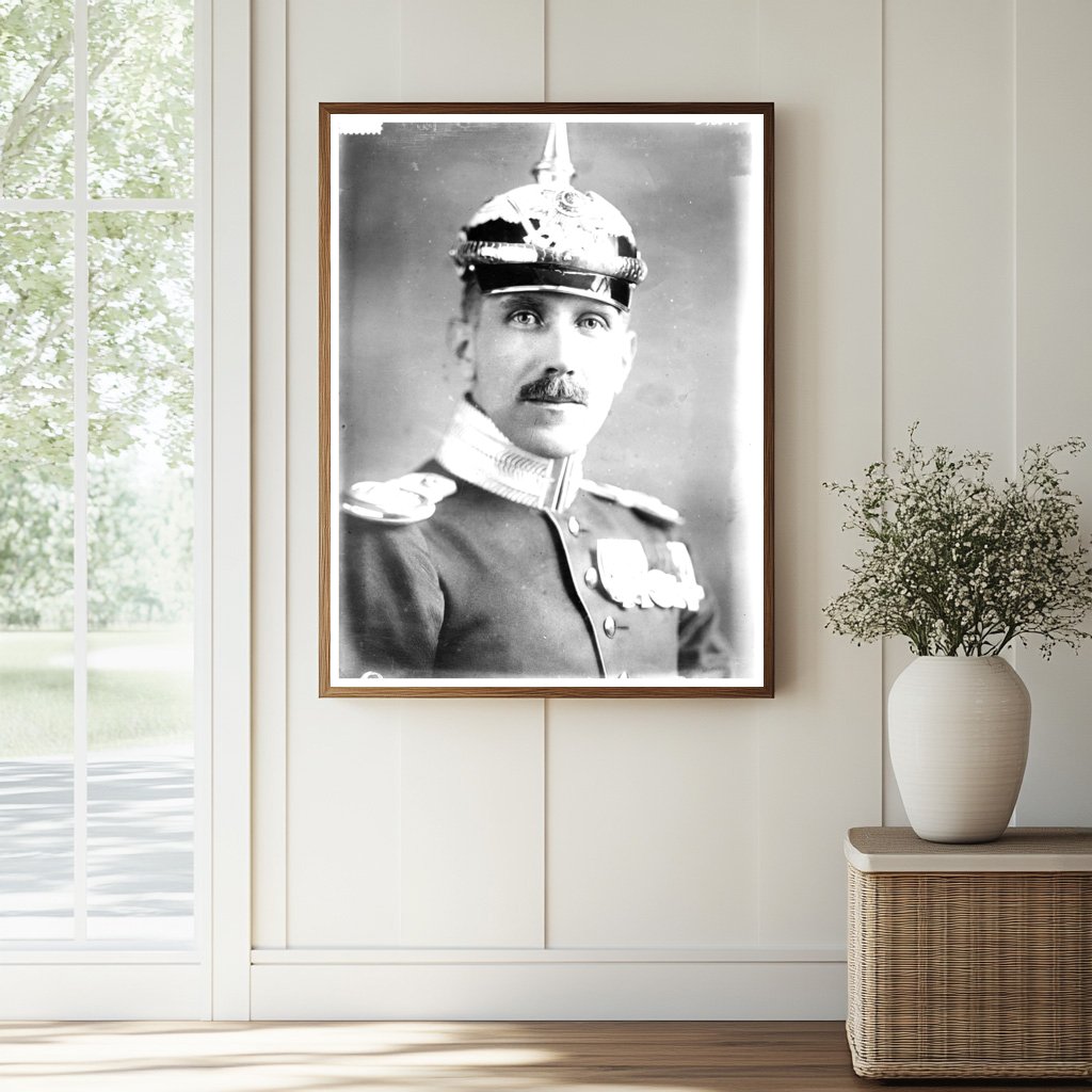 Historic Capt. F. Von Papen Print, Vintage Art