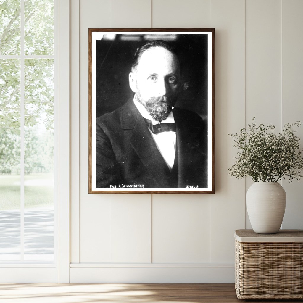 Historic Prof. R. Willstätter Print, Vintage Art