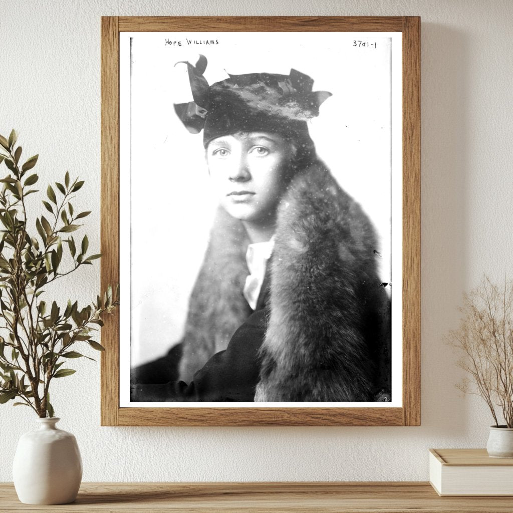 Historic Hope Williams Print, Vintage Art