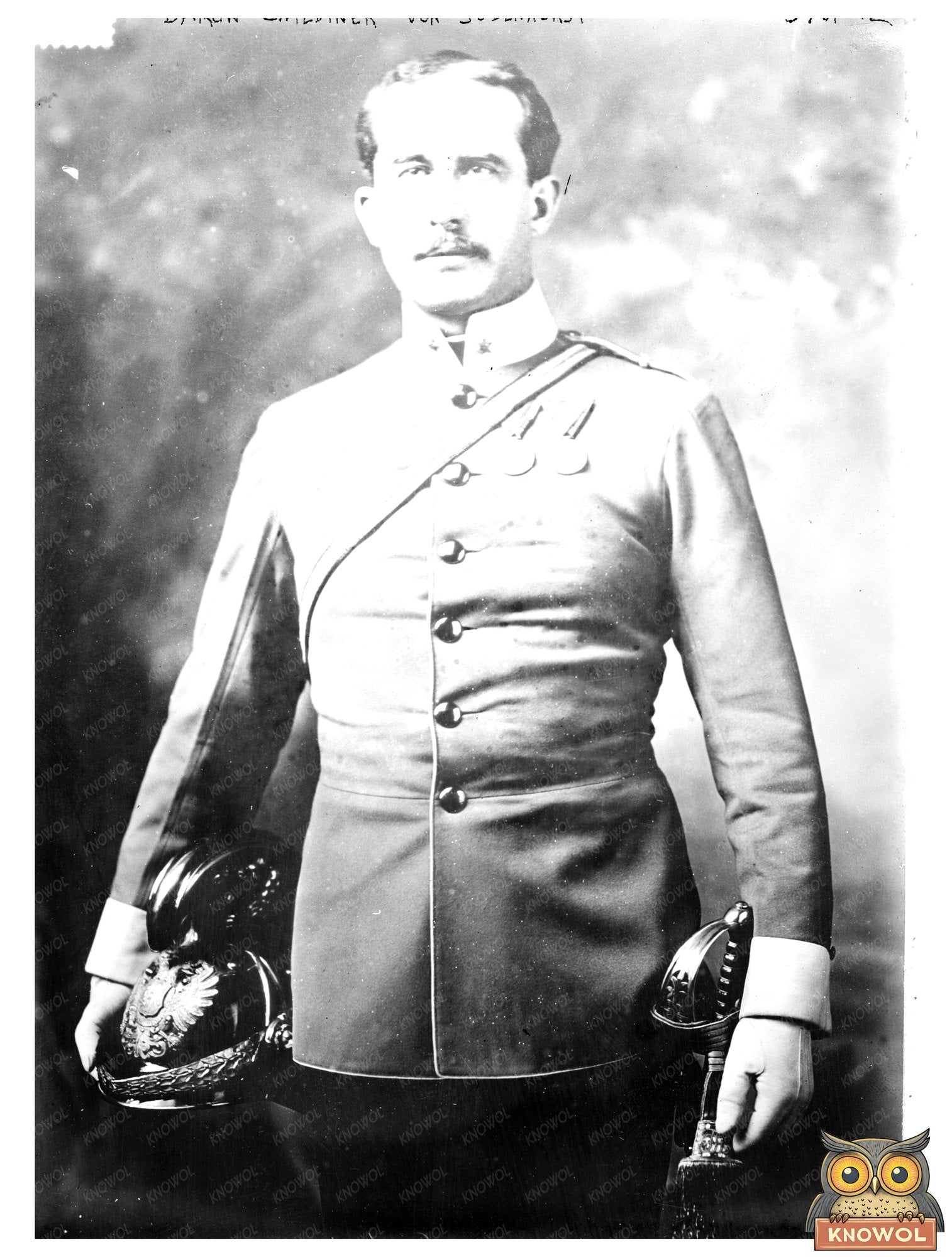 Historic Baron Zwiedinek von Südenhorst Print, Vintage Art