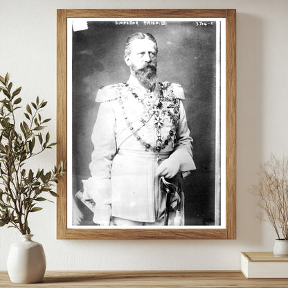 Historic Emperor Fried. [i.e., Friedrich] III Print, Vintage Art