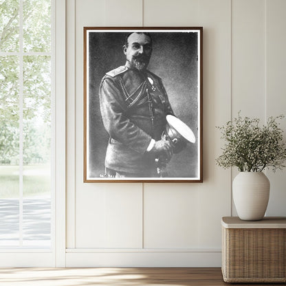 Historic Gen. Bojadieff Print, Vintage Art