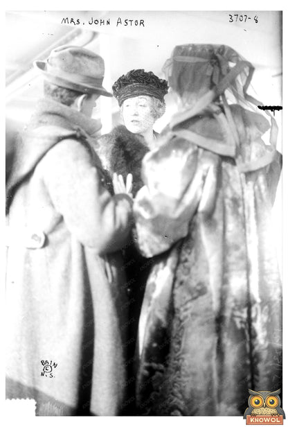 Elegant Portrait of Mrs. John Astor, 1910s Society Icon
