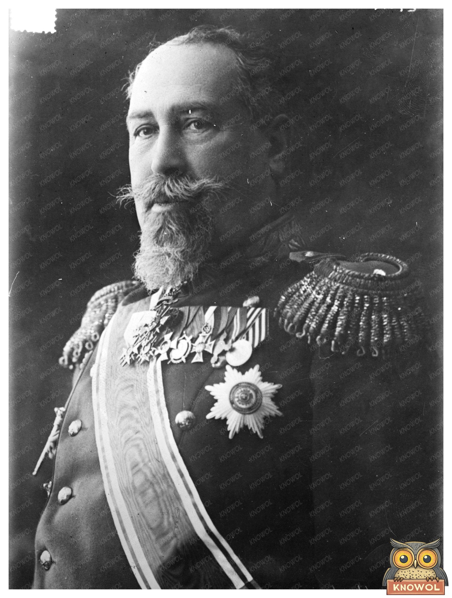 Historic Gen. Teodorow Print, Vintage Art