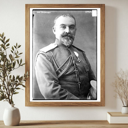 Historic Gen. Bojadjeff Print, Vintage Art