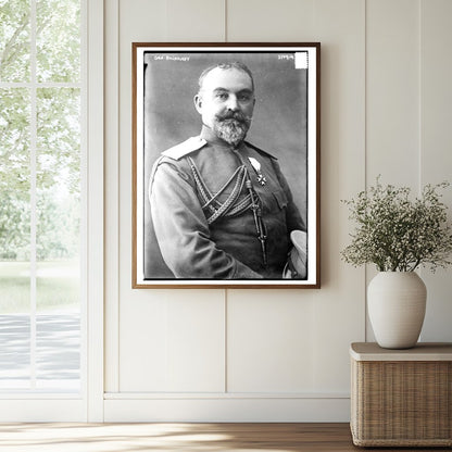 Historic Gen. Bojadjeff Print, Vintage Art
