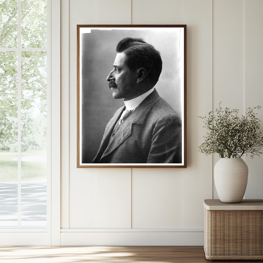 Historic Verner von Heidenstan [i.e. Heidenstam] Print, Vintage Art