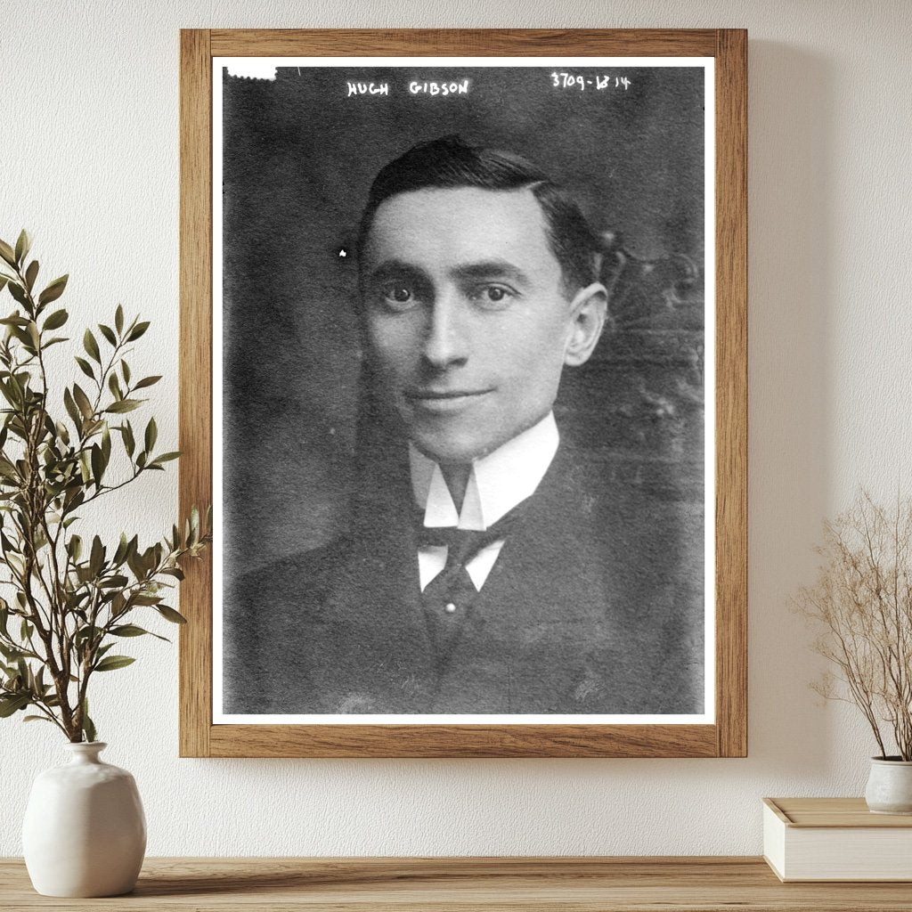 Historic Hugh Gibson Print, Vintage Art