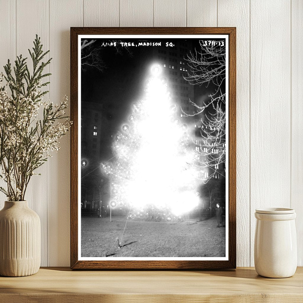 Festive Holiday Spirit: 1910s Madison Square Tree