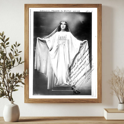 Historic Gadski's Message to British Officer Print, Vintage Art