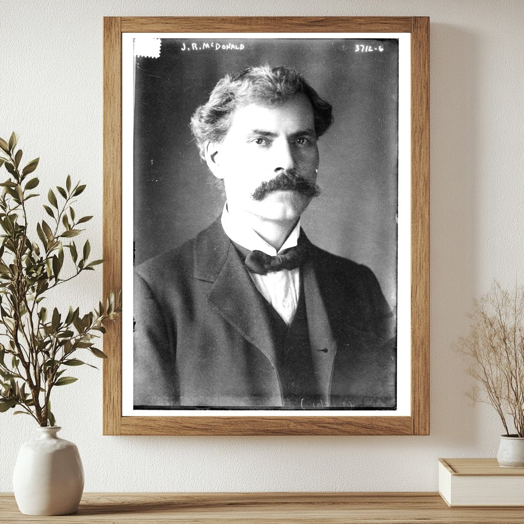 Historic J.R. McDonald [i.e. MacDonald] Print, Vintage Art