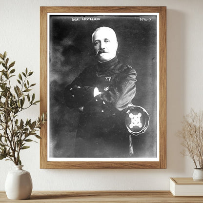 Historic Gen. Castelnau Print, Vintage Art