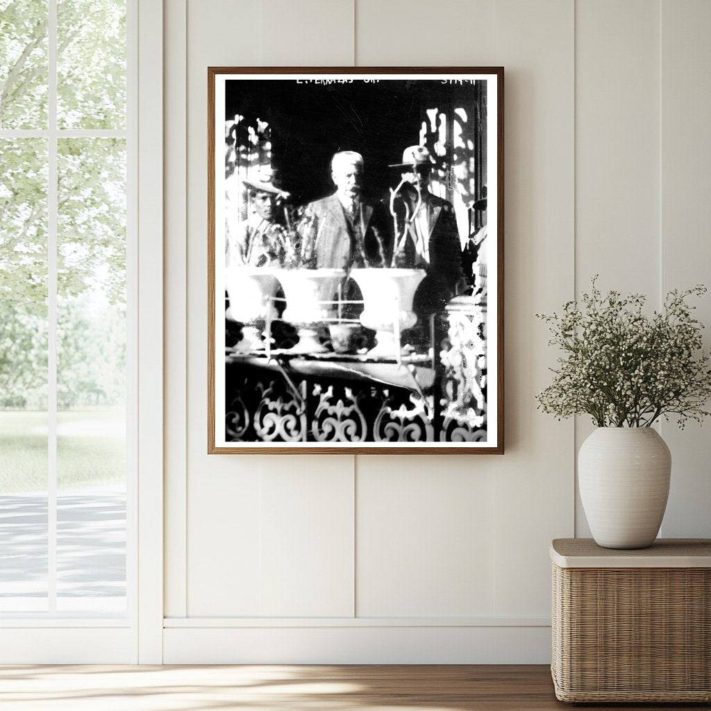 Historic L. Terrazas, Jr. Print, Vintage Art