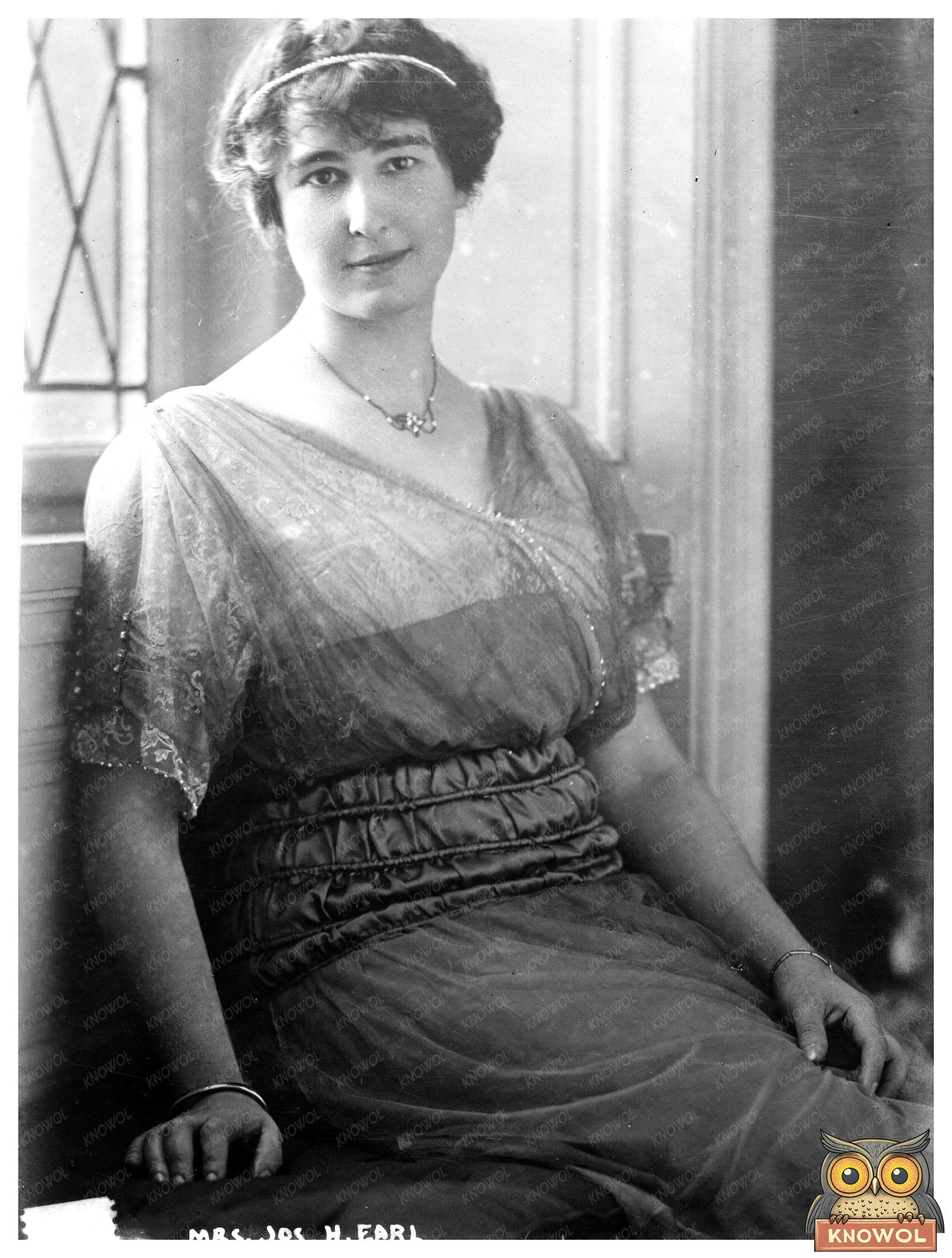 Historic Mrs. Jos. H. Earl [i.e., Earle] Print, Vintage Art