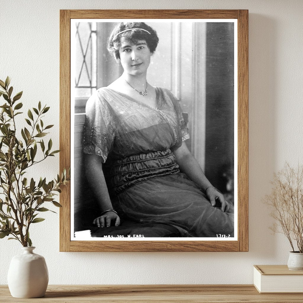 Historic Mrs. Jos. H. Earl [i.e., Earle] Print, Vintage Art