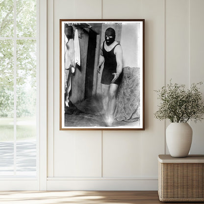 Historic Masked Marvel Print, Vintage Art