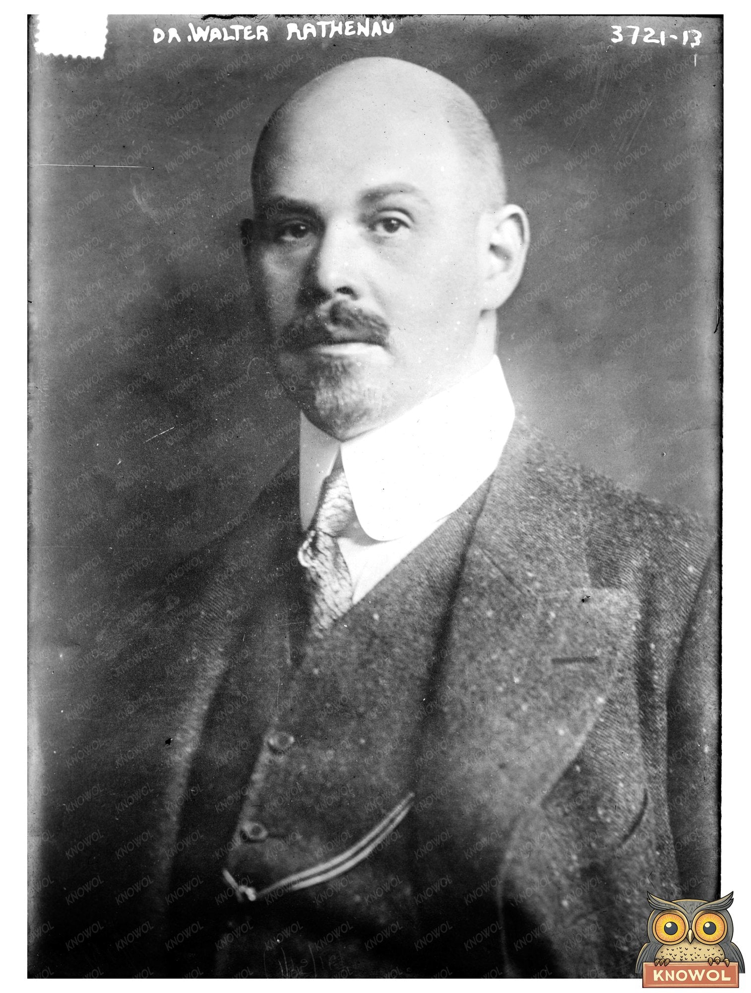 Historic Dr. Walter Rathenau Print, Vintage Art