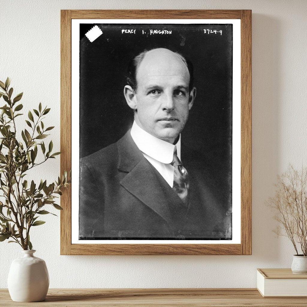 Historic [Percy Haughton, owner of Boston NL (baseball)] Print, Vintage Art