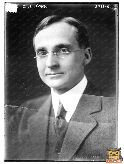 Historic Z.L. Cobb Print, Vintage Art