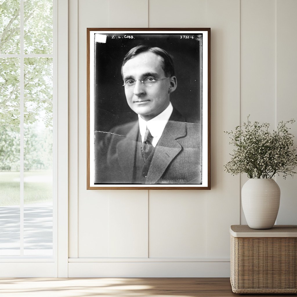 Historic Z.L. Cobb Print, Vintage Art