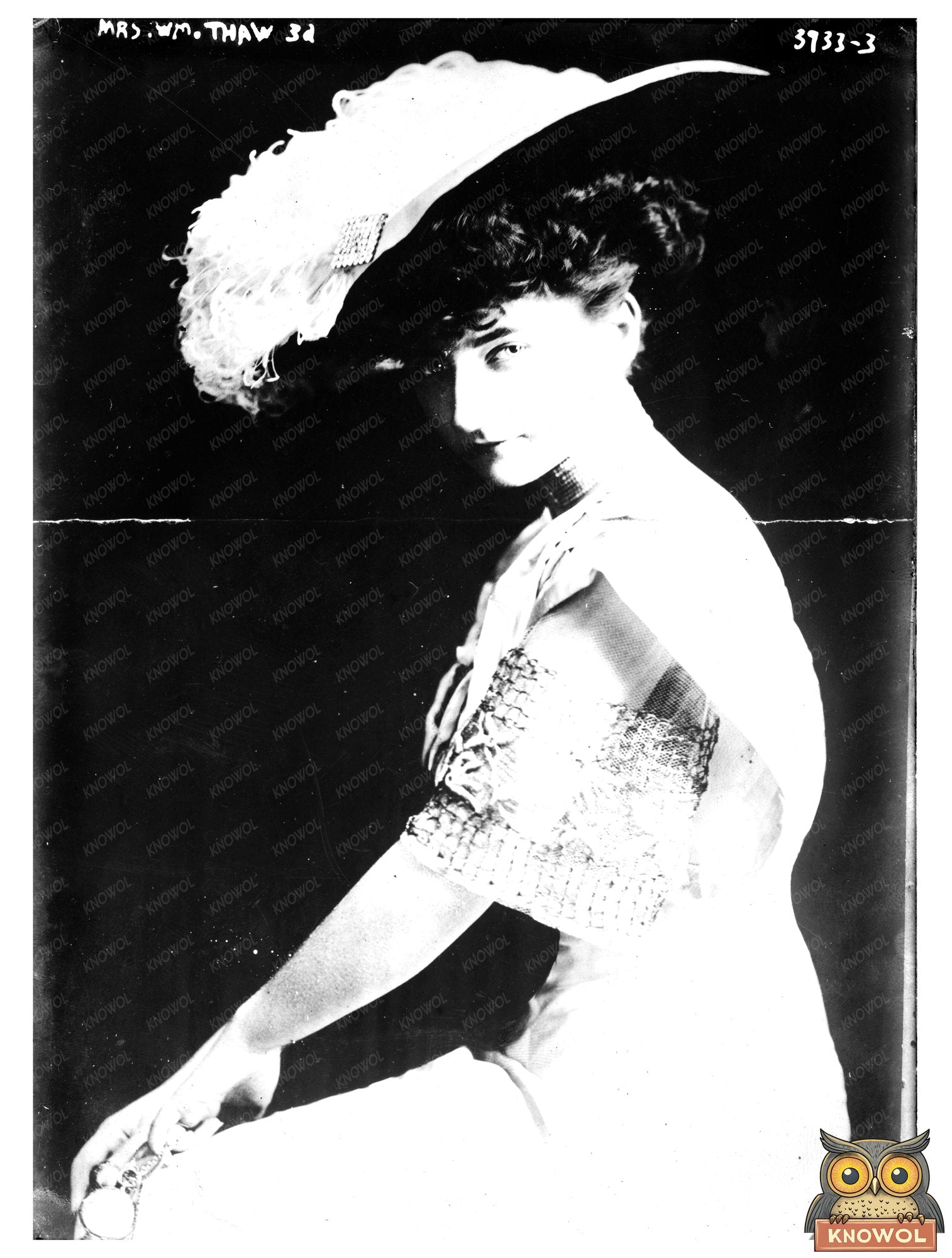 Historic Mrs. Wm. Thaw 3d Print, Vintage Art