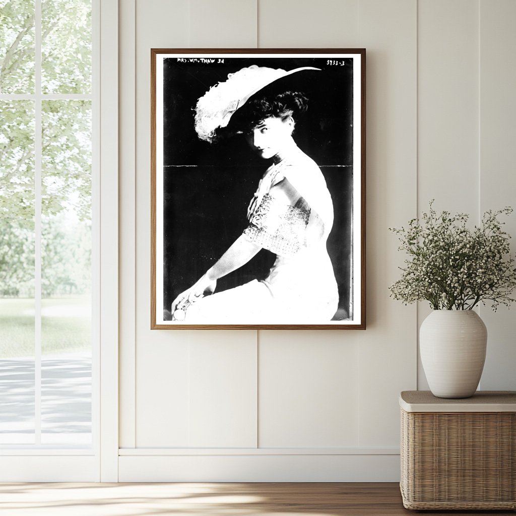 Historic Mrs. Wm. Thaw 3d Print, Vintage Art