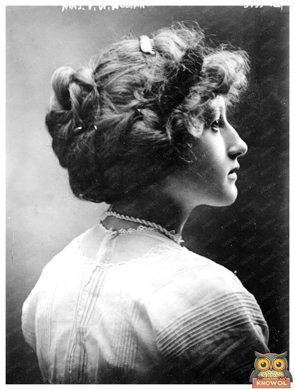 Historic Mrs. F.W. Wolfart Print, Vintage Art