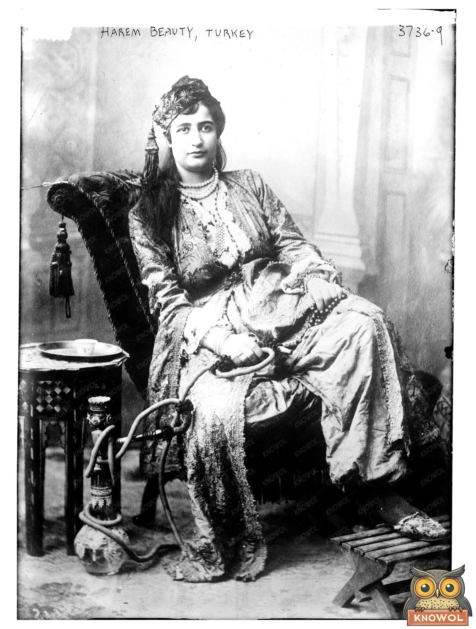 Historic Harem Beauty, Turkey Print, Vintage Art