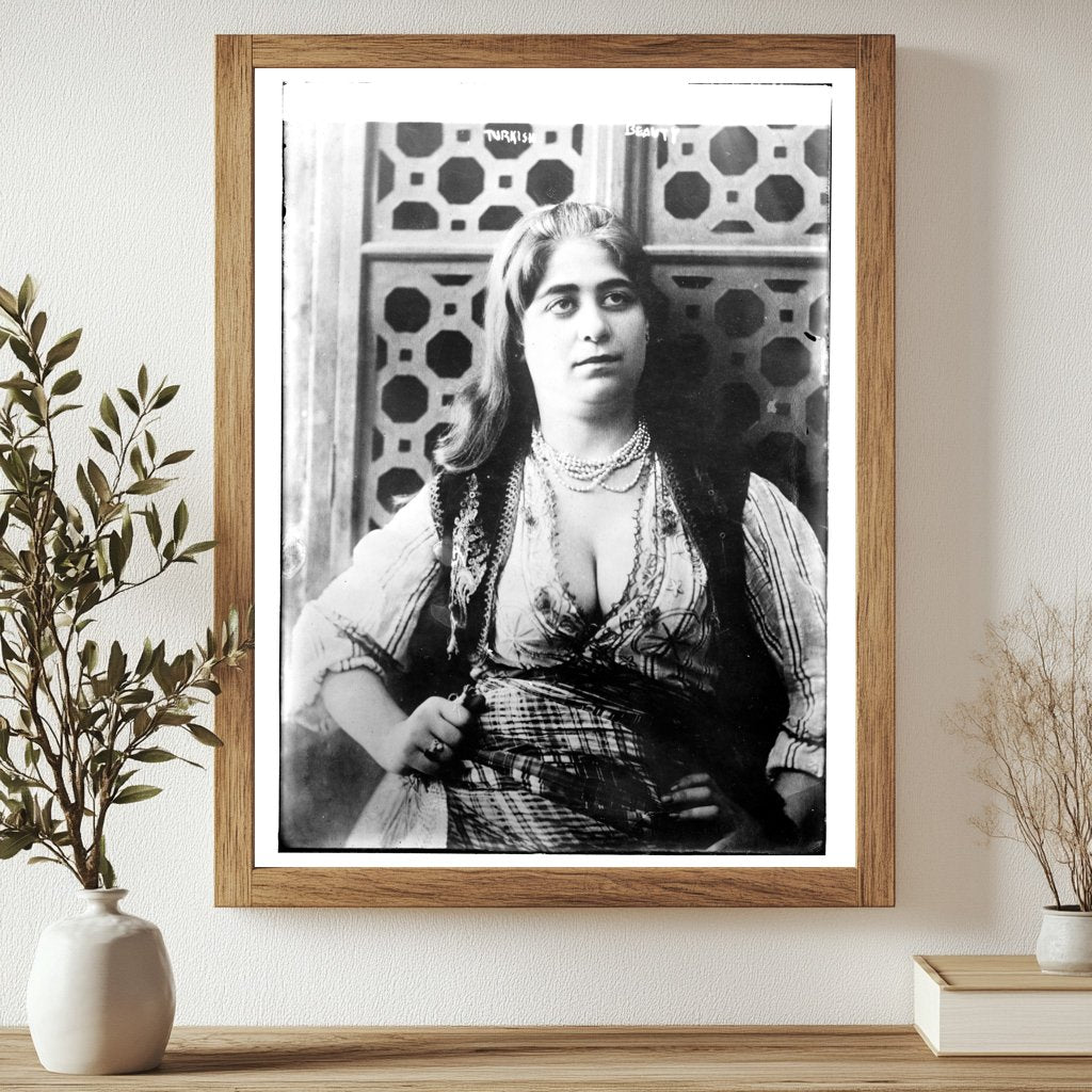 Historic Turkish Beauty [Turkey] Print, Vintage Art