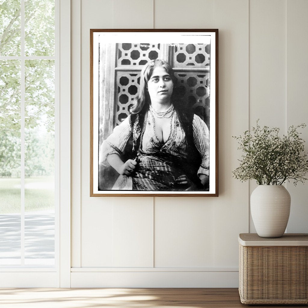 Historic Turkish Beauty [Turkey] Print, Vintage Art