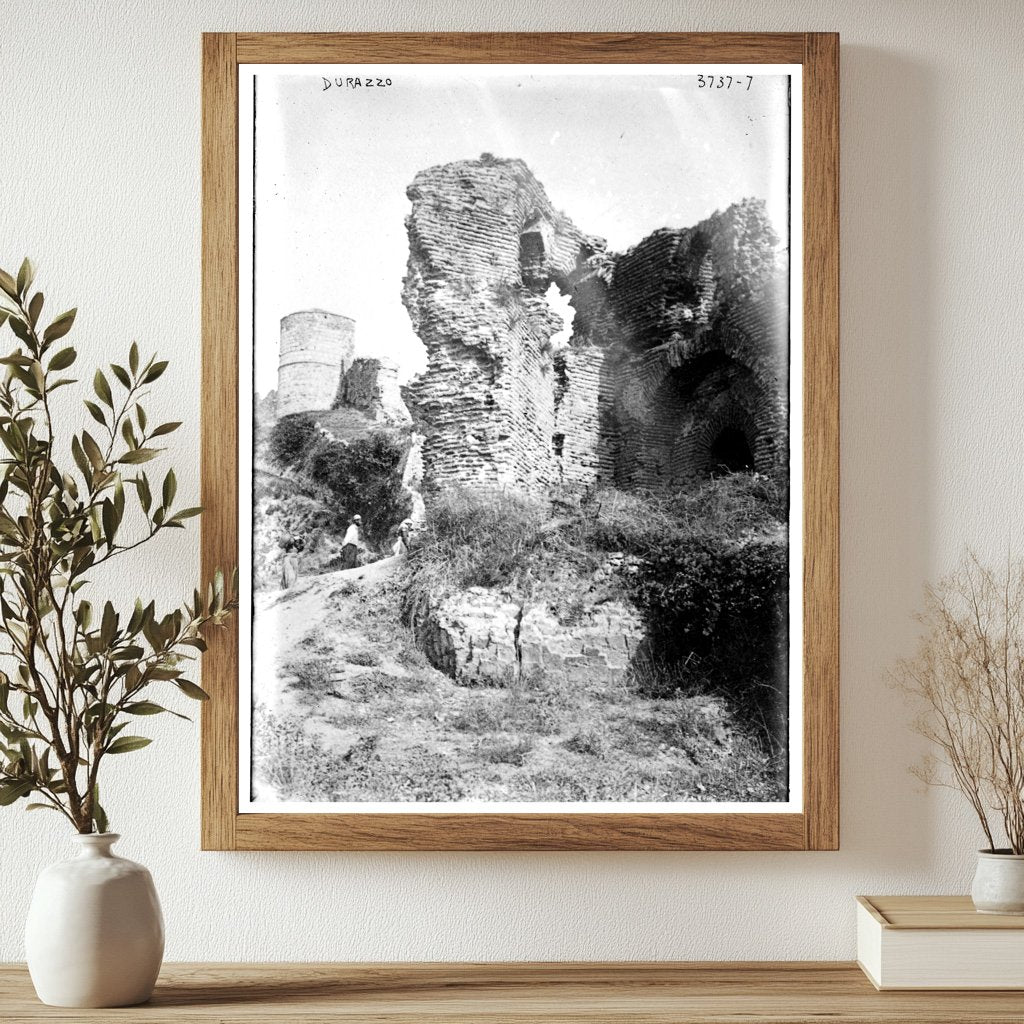 Historic Durazzo Print, Vintage Art