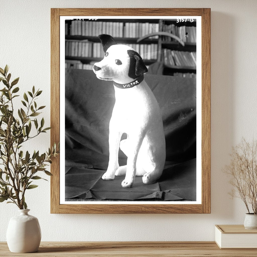 Historic Toy dog [Victor] Print, Vintage Art