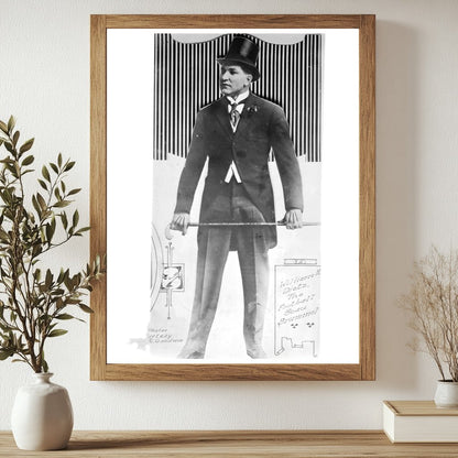 Historic William H. Dietz -- the football Beau Brummel Print, Vintage Art