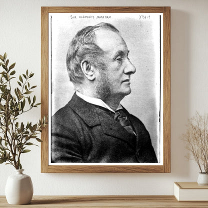 Historic Sir Clements Markham Print, Vintage Art