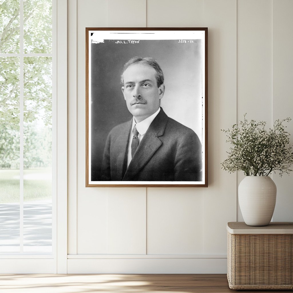 Historic Jas. L. Tryon Print, Vintage Art