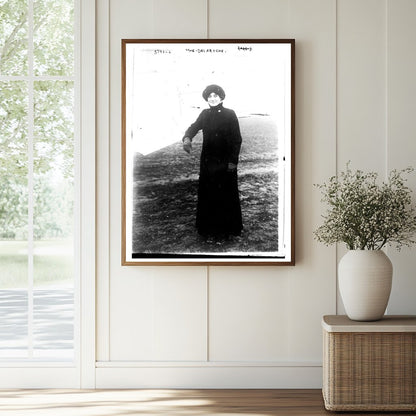 Historic Mme. Delaroche [i.e., de Laroche] Print, Vintage Art