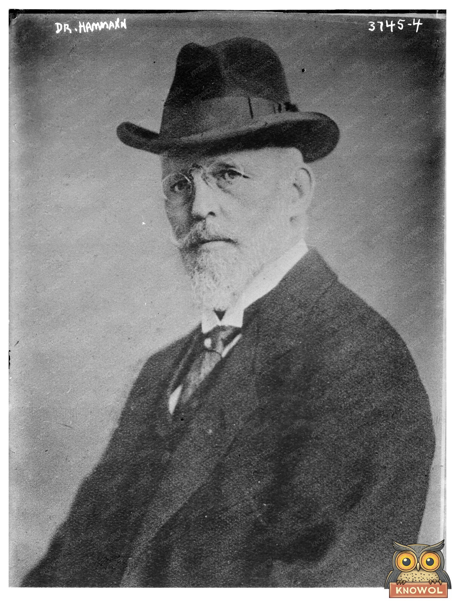 Historic Dr. Hammann Print, Vintage Art