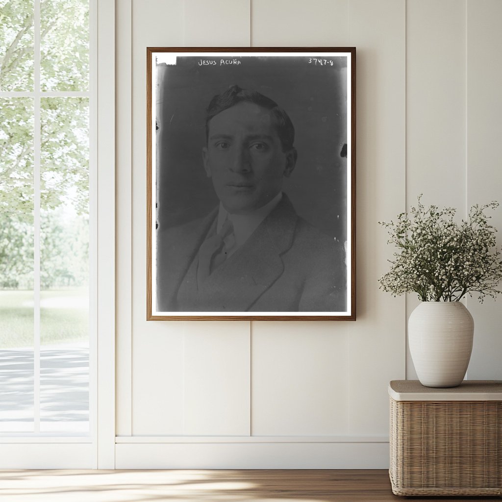 Historic Jesus Acuna Print, Vintage Art