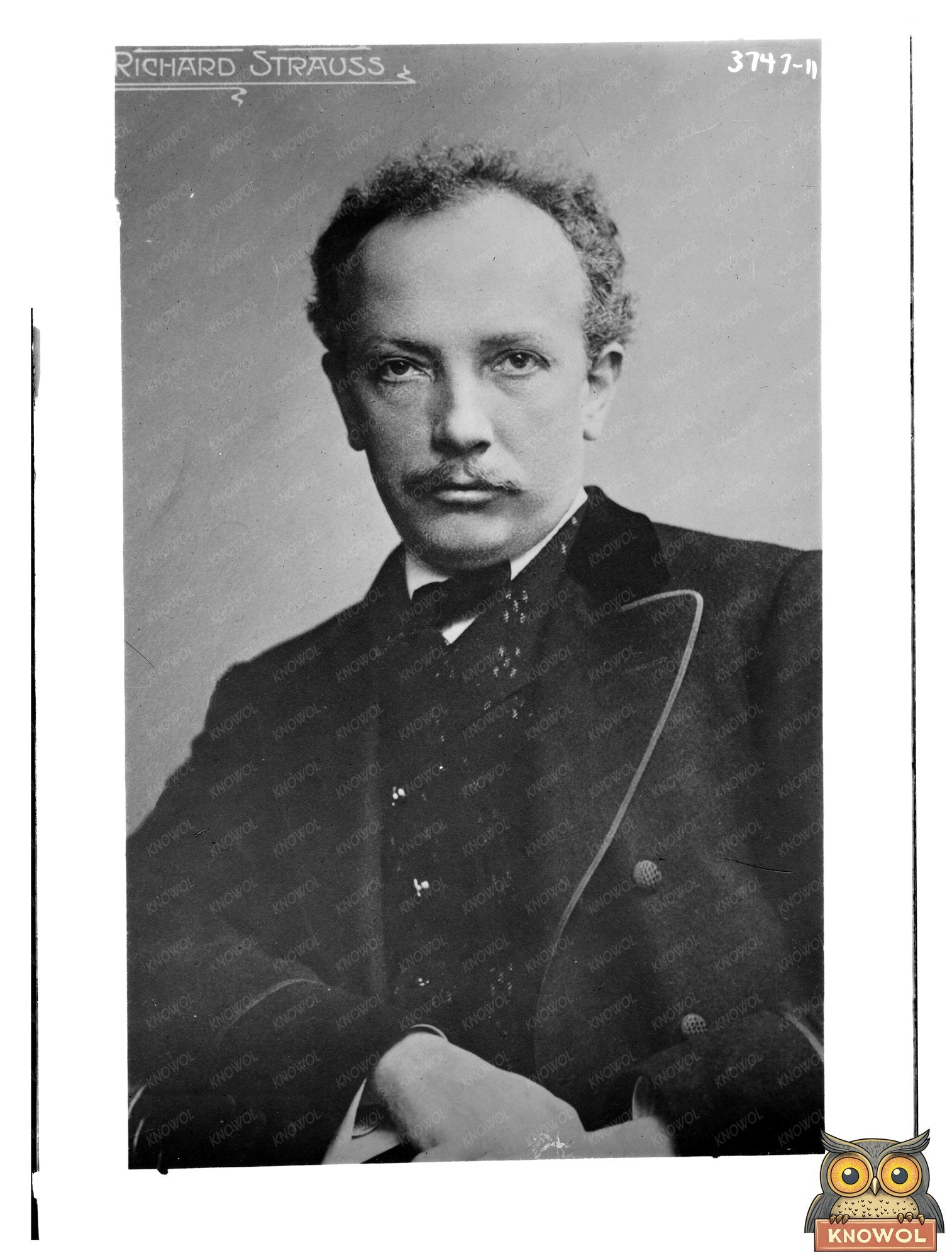 Historic Richard Strauss Print, Vintage Art