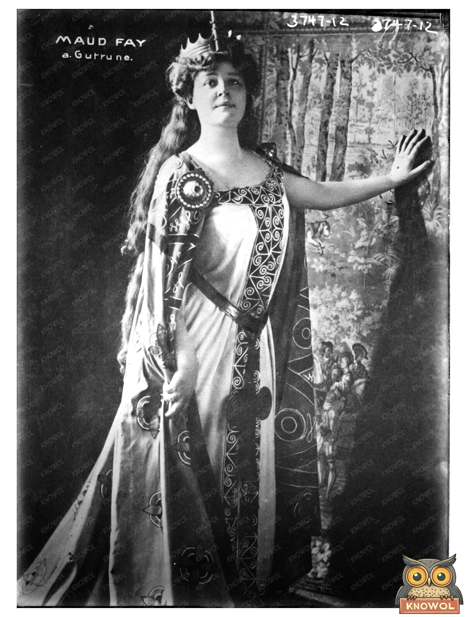 Historic Maud Fay a [i.e. as] Gurrune [i.e., Gutrune] Print, Vintage Art