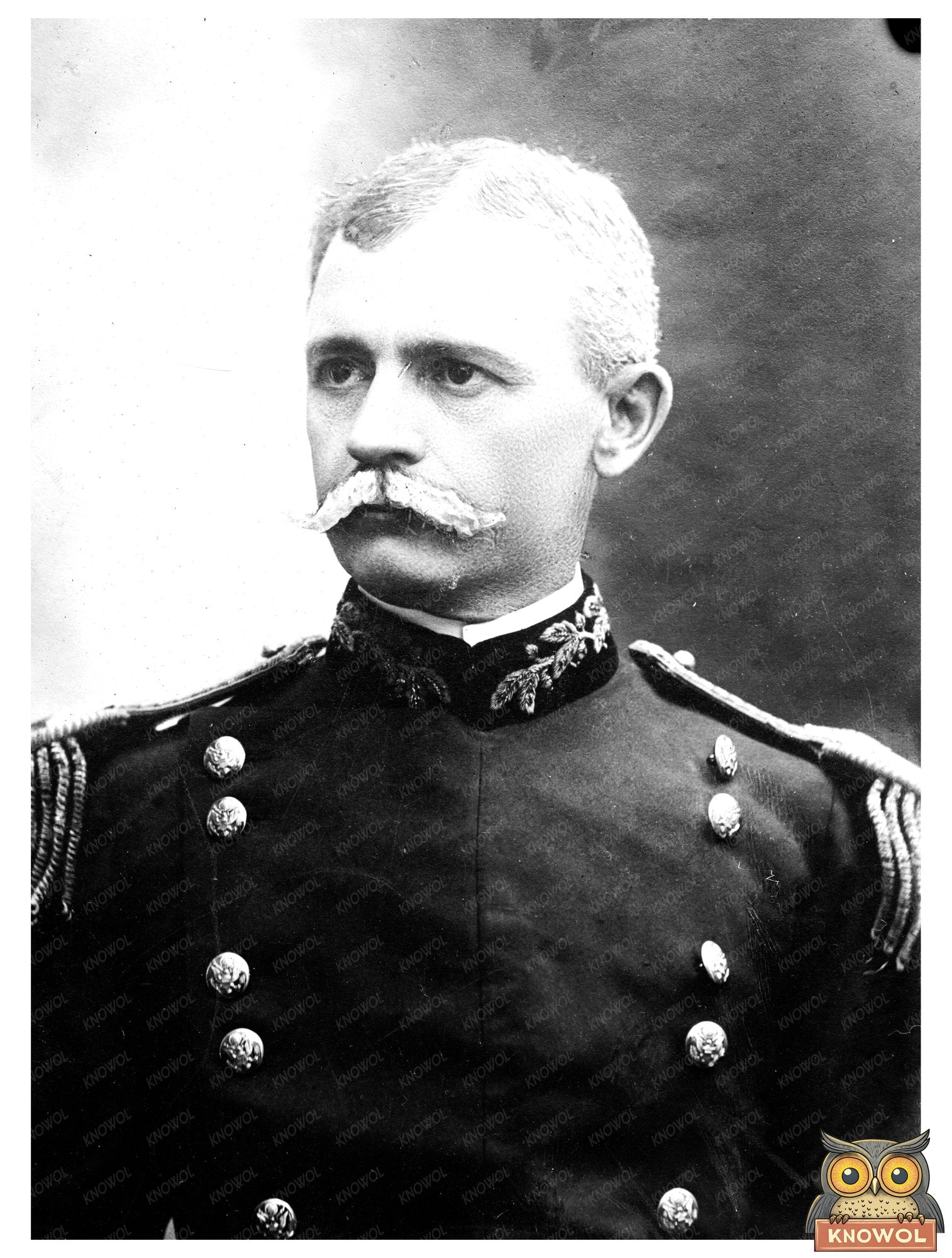 Historic Gen. Wm. Crozier Print, Vintage Art