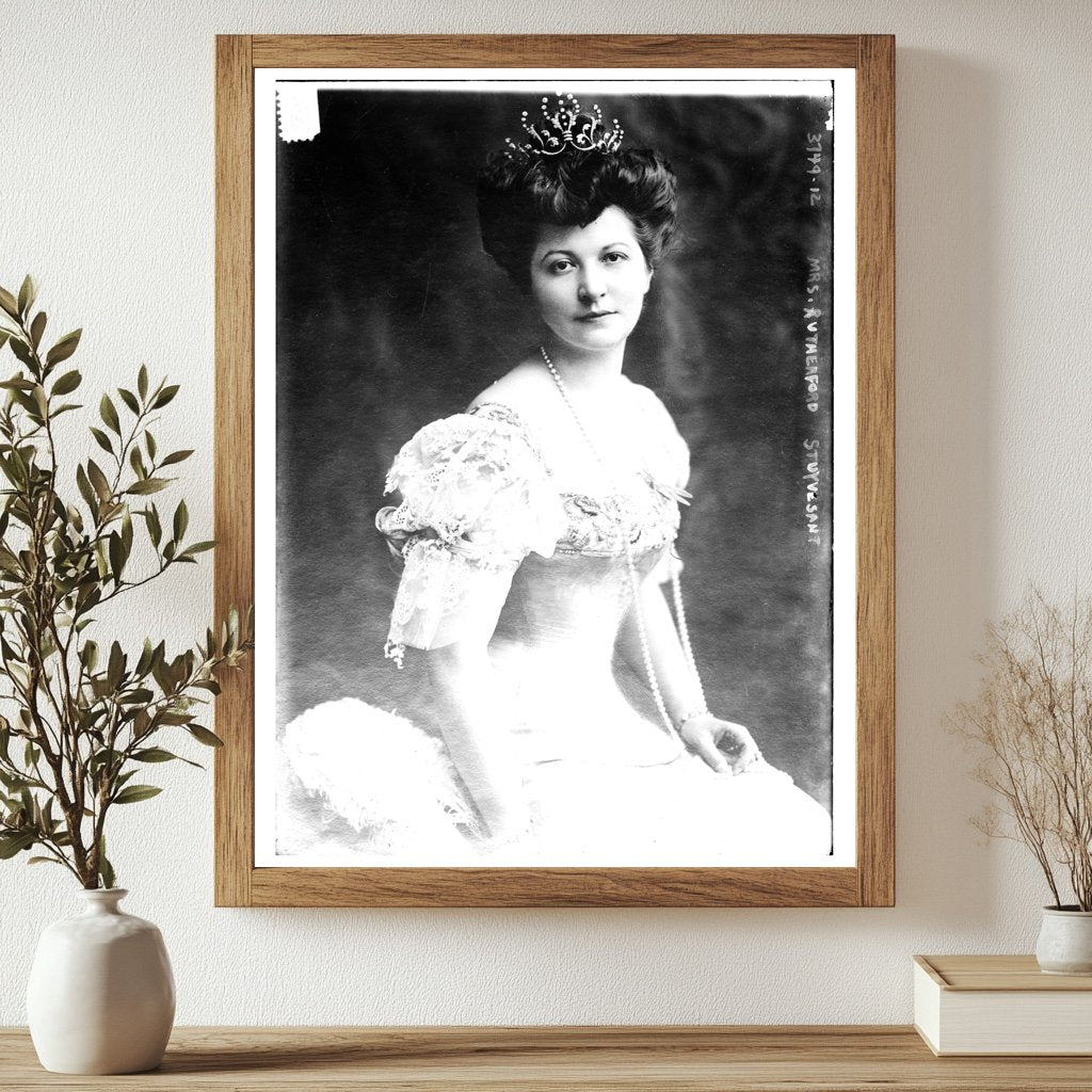 Historic Mrs. Rutherford Stuyvesant Print, Vintage Art