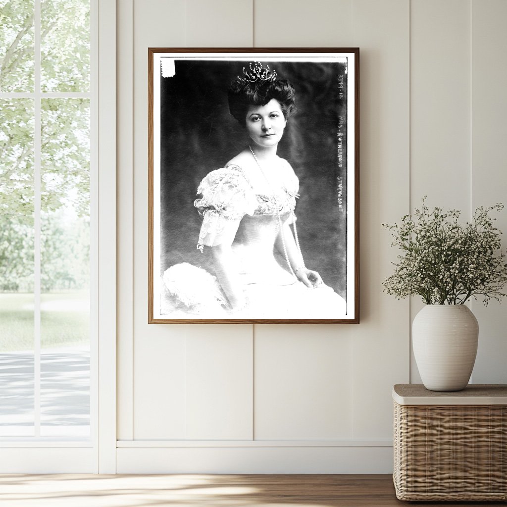 Historic Mrs. Rutherford Stuyvesant Print, Vintage Art