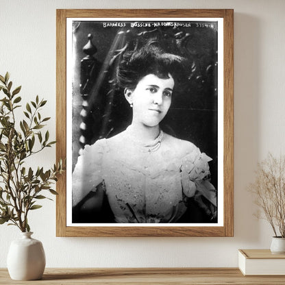 Historic Baroness Bussche - Haddinghausen [i.e. Haddenhausen] Print, Vintage Art