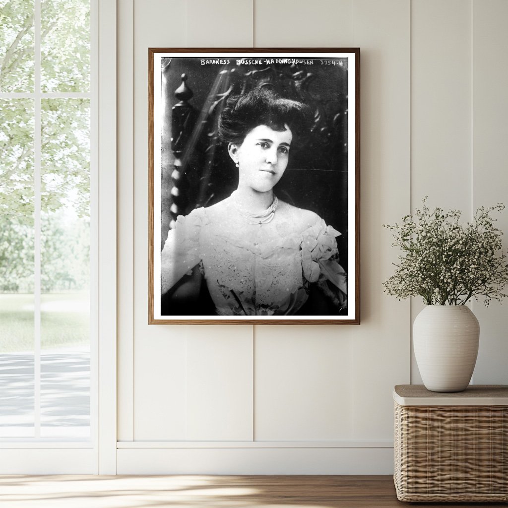Historic Baroness Bussche - Haddinghausen [i.e. Haddenhausen] Print, Vintage Art